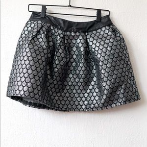 Double Zero Silver Mini Skirt (medium)